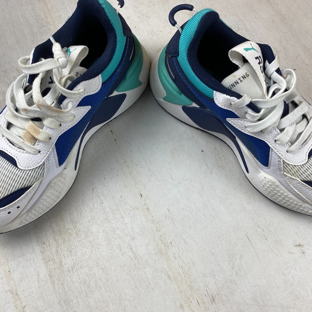 Puma RS-X Size 5C Men Kids, Size 6.5 Womens Running System Teal Blue Black Shoe - Picture 12 of 13